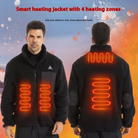 Smart Heating Coat Three-control Four-zone Electric Heating Warm Coat