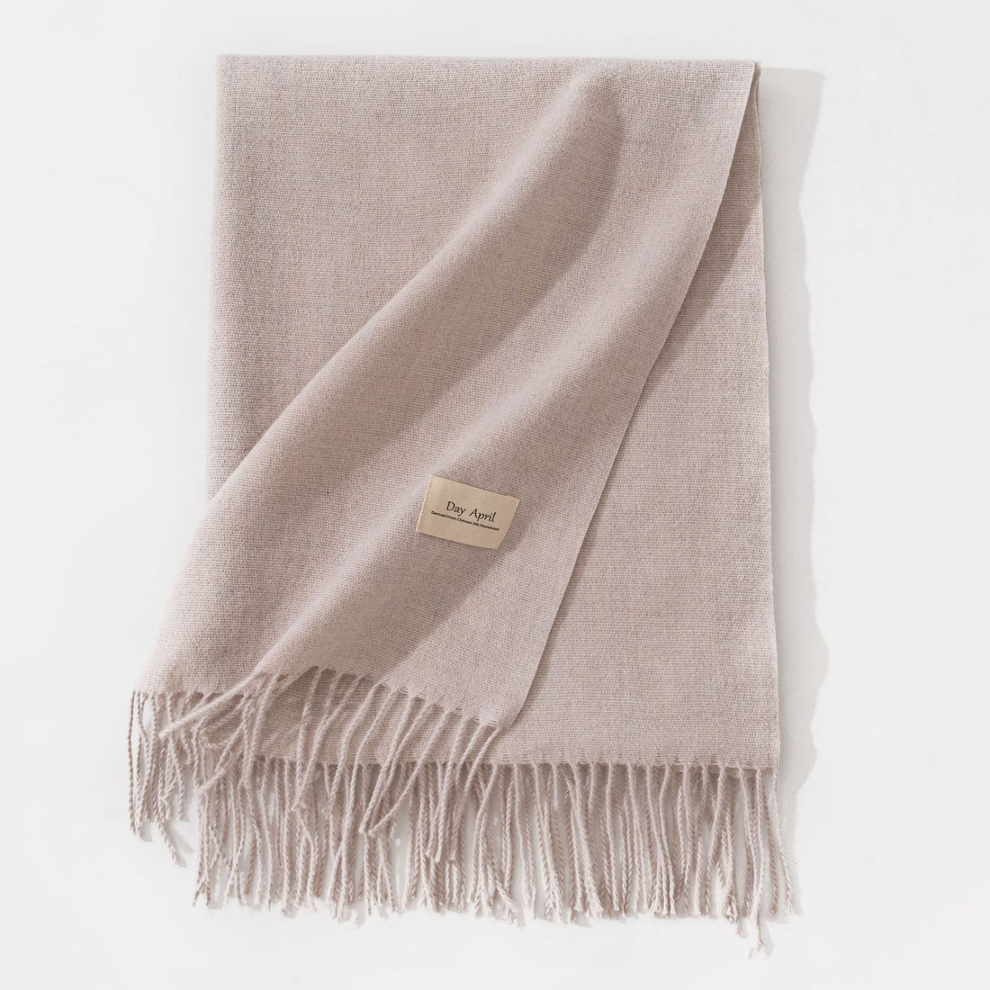 Pure Color Artificial Cashmere Scarf Women's Winter High-grade Shawl