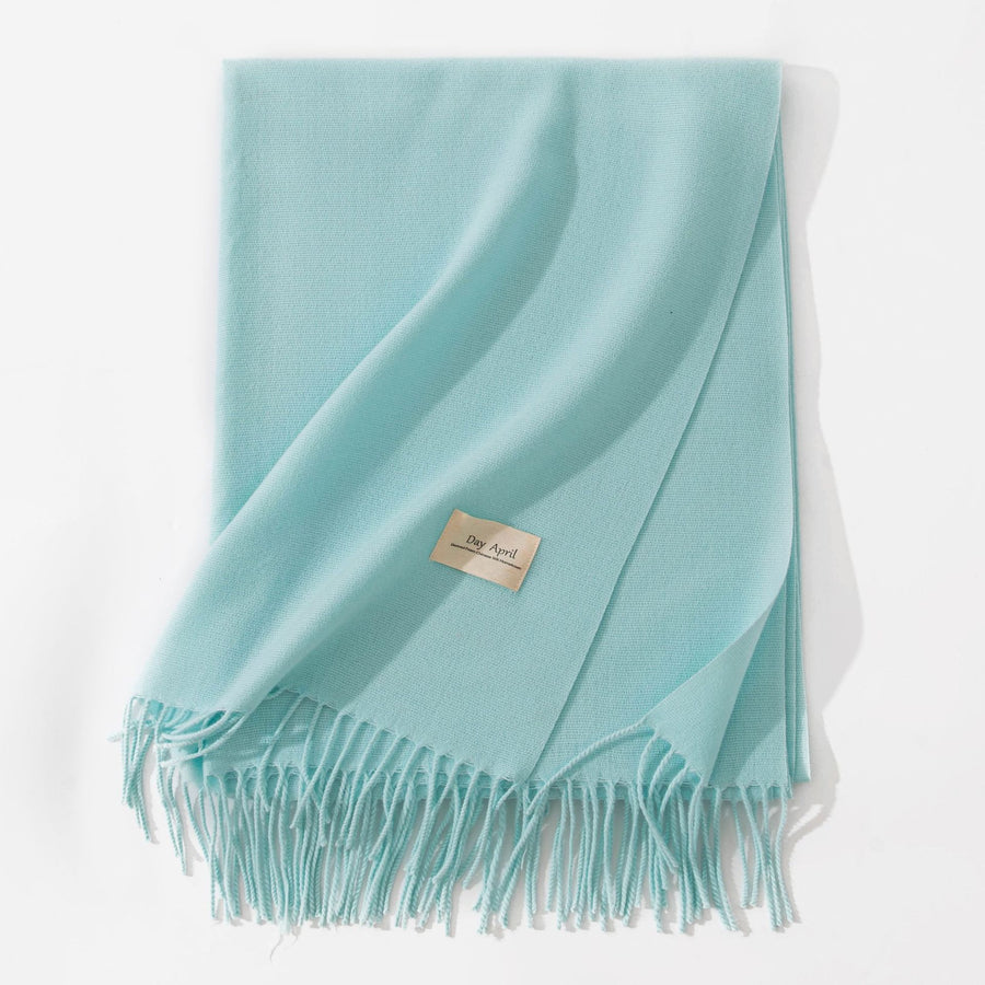 Pure Color Artificial Cashmere Scarf Women's Winter High-grade Shawl