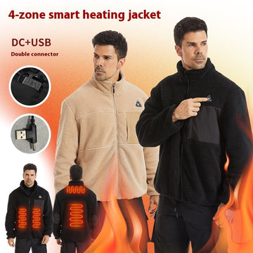 Smart Heating Coat Three-control Four-zone Electric Heating Warm Coat