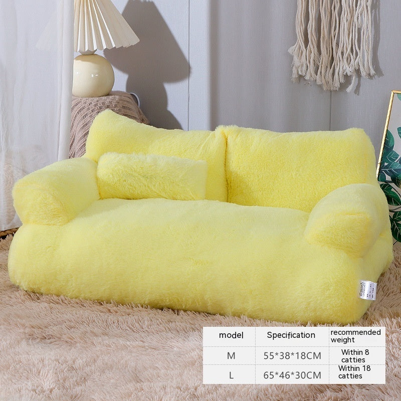 Luxury Cat Bed Sofa Winter Warm Cat Nest