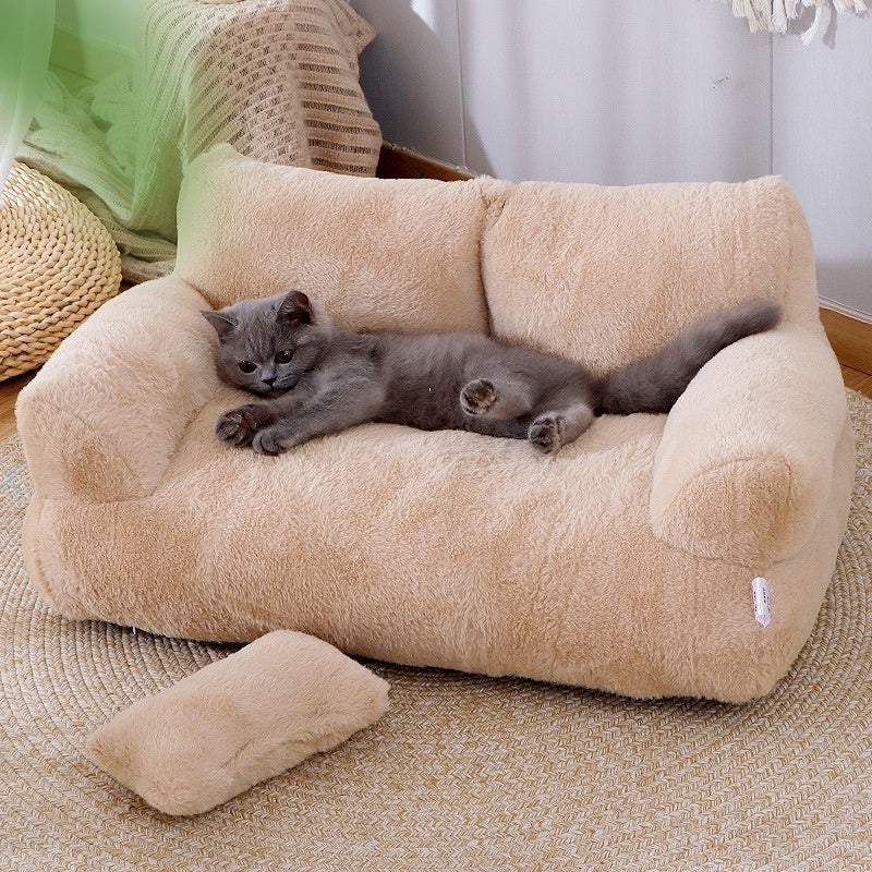 Luxury Cat Bed Sofa Winter Warm Cat Nest