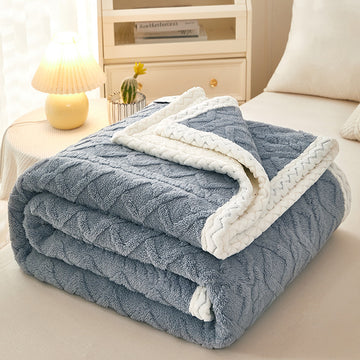 Blanket Double Thickened Warm Coral Fleece Sofa Blanket