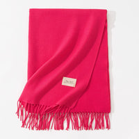 Pure Color Artificial Cashmere Scarf Women's Winter High-grade Shawl