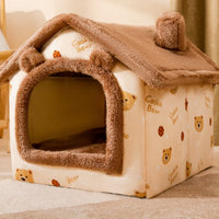 Foldable Dog House Pet Cat Bed