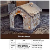 Foldable Dog House Pet Cat Bed