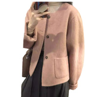 Korean Style Small Temperament Classic Style Woolen Coat Fashion