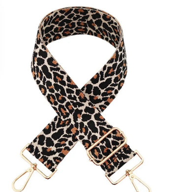 Crossbody Leopard Caveman Purse strap