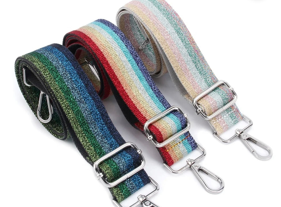 Crossbody Shimmery Purse Straps