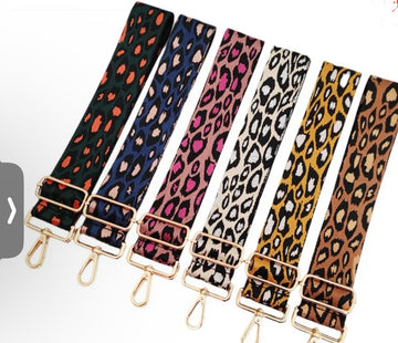 Crossbody Two Tone Cheetah Straps