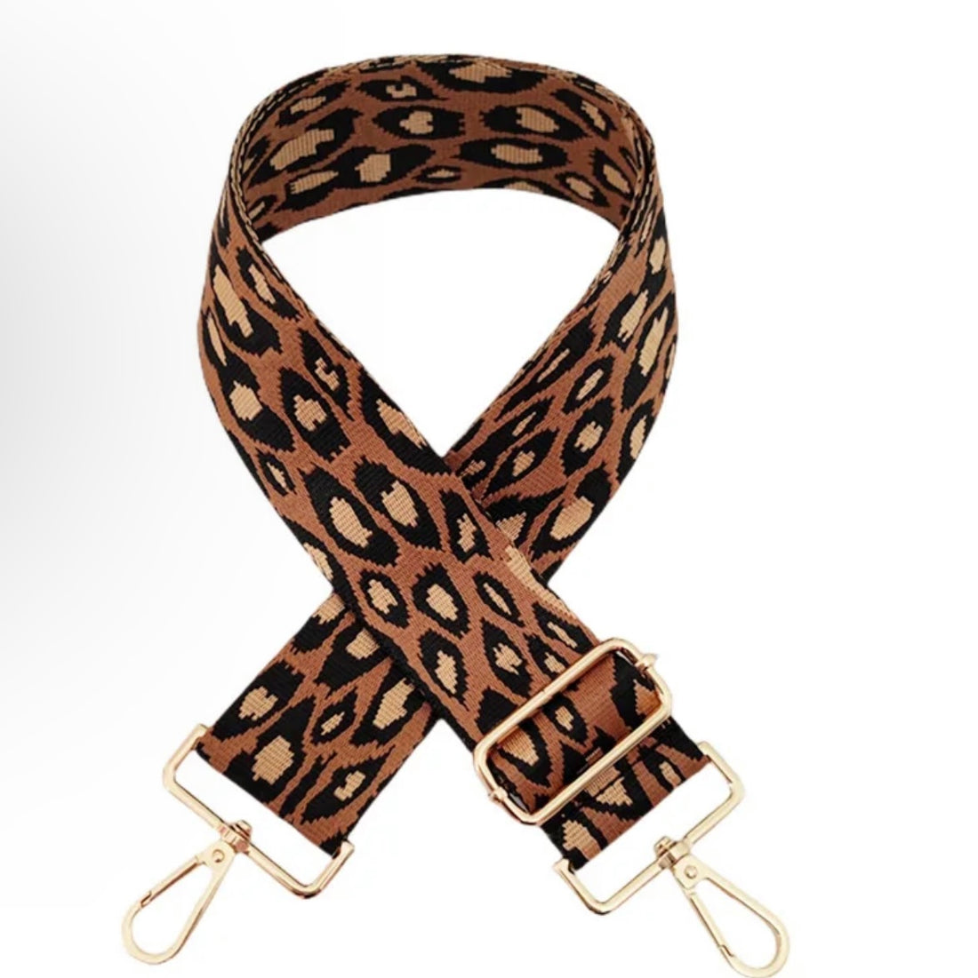 Crossbody Two Tone Cheetah Straps