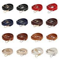 125CM Long PU Leather Bag Strap Accessories for handbags 1.2CM Wide Shoulder Bag Strap For crossbody Replacement Strap For Bags