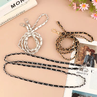 120cm Purse Chain Strap Leather Shoulder Bag Chain Straps Crossbody Handbag Chains Replacement Diy Women Girl Bag Part Accessory