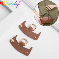 1 Set Bag Strap For Longchamp Mini Punch-free Genuine Leather Shoulder Strap Set Transformation Crossbody Strap Bag Accessories