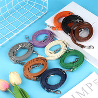 120cm Bag Strap PU Leather Shoulder Bag Strap Bag Handles DIY Replacement Purse Handle Silver Buckle for Handbag Belts Strap Bag