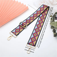 Stylish Colorful Ethnic Wind Wide Shoulder Strap Ladies Bag Accessories Adjustable Single Crossbody Straps