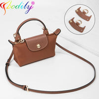 1 Set Bag Strap For Longchamp Mini Punch-free Genuine Leather Shoulder Strap Set Transformation Crossbody Strap Bag Accessories