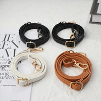 125CM Long PU Leather Bag Strap Accessories for handbags 1.2CM Wide Shoulder Bag Strap For crossbody Replacement Strap For Bags