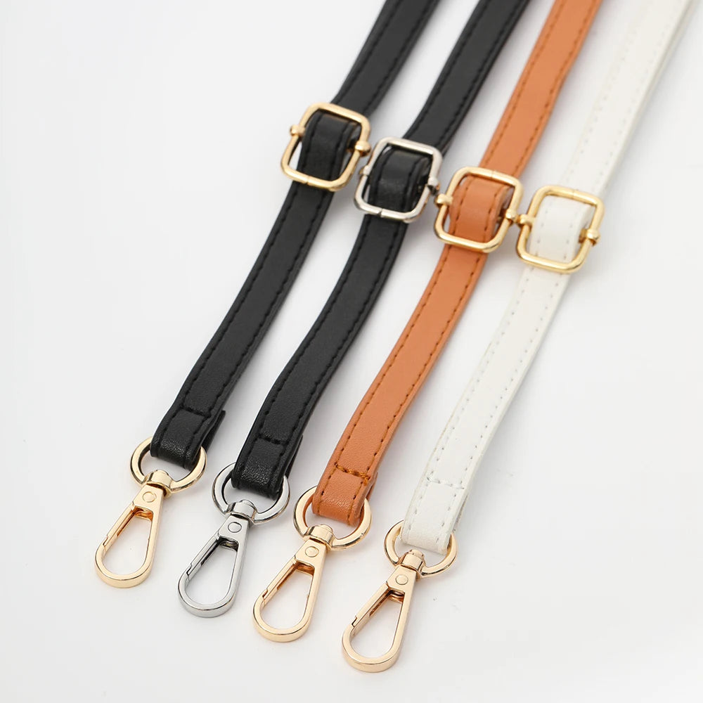 125CM Long PU Leather Bag Strap Accessories for handbags 1.2CM Wide Shoulder Bag Strap For crossbody Replacement Strap For Bags