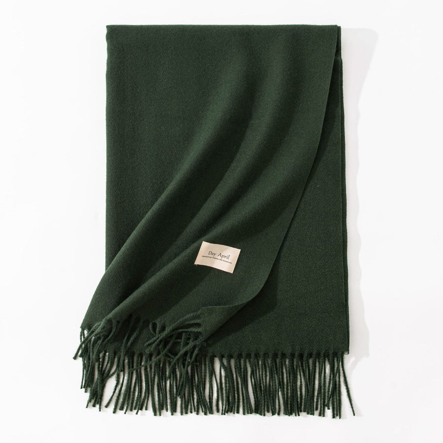 Pure Color Artificial Cashmere Scarf Women's Winter High-grade Shawl