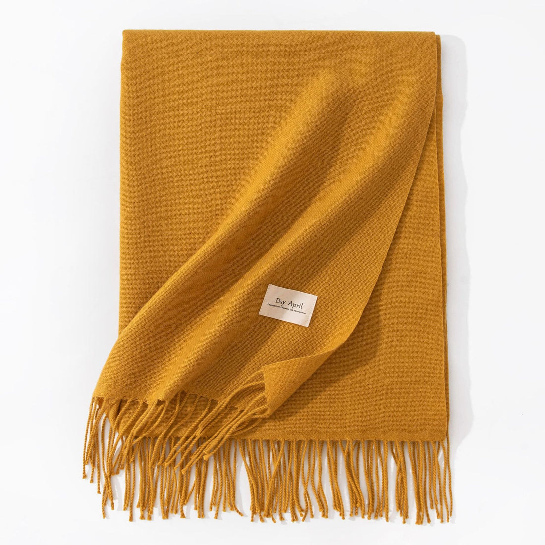 Pure Color Artificial Cashmere Scarf Women's Winter High-grade Shawl