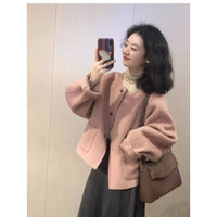 Korean Style Small Temperament Classic Style Woolen Coat Fashion